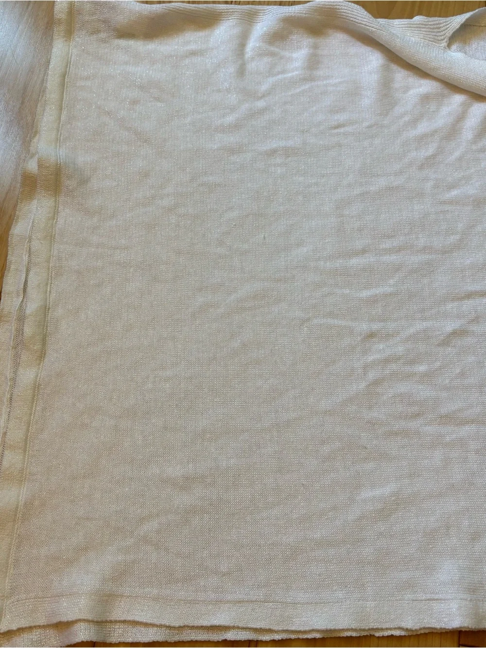 Lilly Pulitzer Bayshore Sweater Wrap Linen Blend Iridescent White Accessory